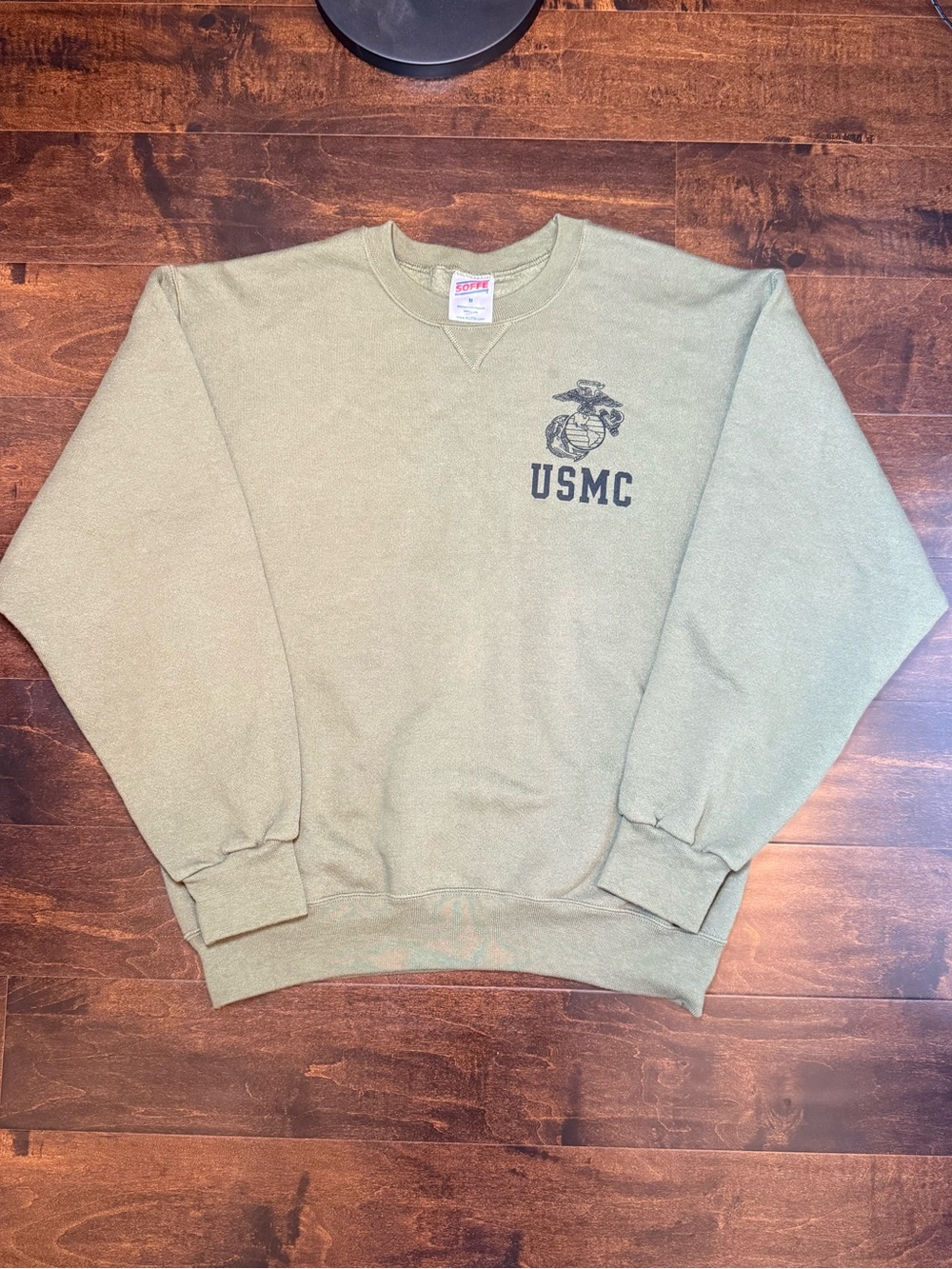 Vintage USMC Olive Green Crewneck Sweatshirt